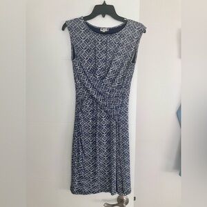 Kut from the Kloth Navy and White Midi Dress